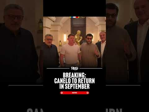 His Excellency Turki Alalshikh announces that Canelo will return on September 12th in Riyadh 👏