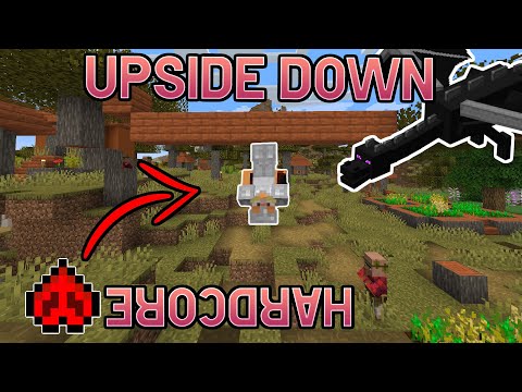 Minecraft Hardcore, but gravity is reversed