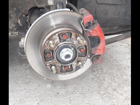 Матиз замена переднего ступичного подшипника/ ступицы/ поворотоного кулака/ тормозого диска