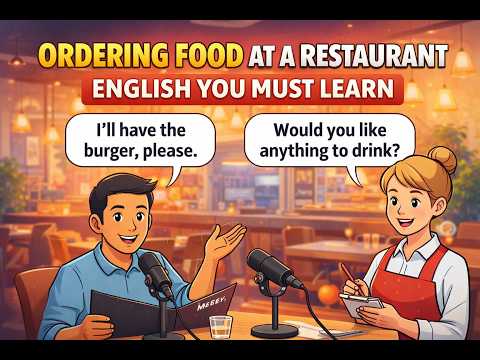Ordering Food at a Restaurant | English Conversation You MUST Learn (Listening Practice)