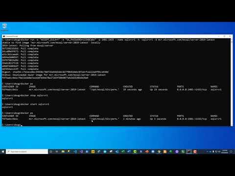 Running SQL Server in a Docker Container