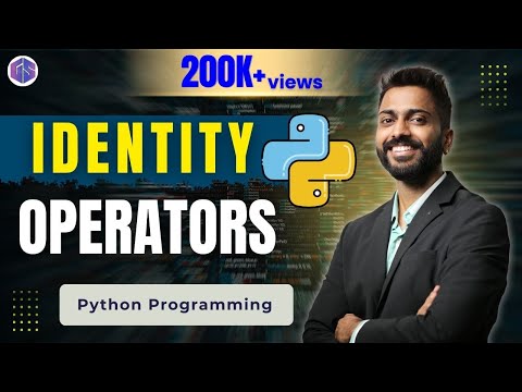 Lec-14: Identity operator in Python with Execution | Python Programming 💻🖥️👨‍💻👩‍💻