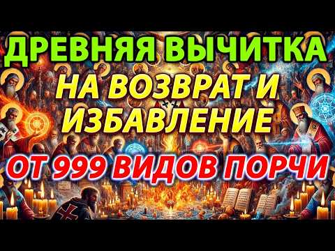 ✨🙏 МОЩНАЯ ВЫЧИТКА ОТ 999 ВИДОВ ПОРЧИ, КОЛДОВСТВА, КРАДНИКА 🕯️🔥 ВОЗВРАТ, ЗАЩИТА И ИЗБАВЛЕНИЕ 🌟🛡️