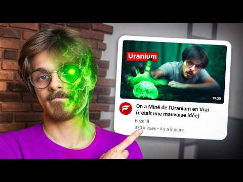 Je regrette ma Vidéo sur l’Uranium…