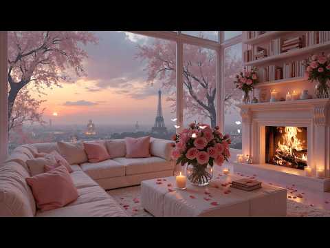 Warm Indoor Fireplace Ambience ✨ Soft Piano Music & Fire Sounds for Calm Relaxation
