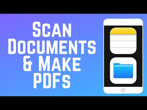 How to Scan Documents and Make PDFs on iOS