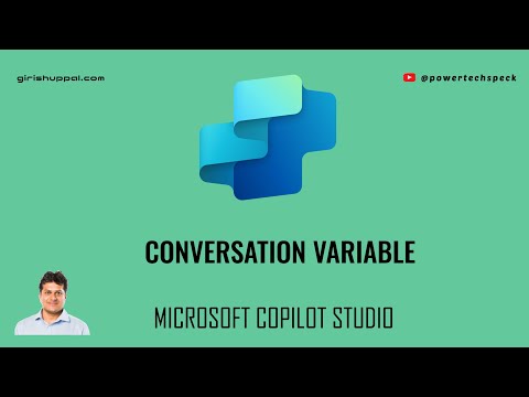 What is a Conversation Variable in Microsoft Copilot Studio?