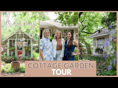 COTTAGE GARDEN TOUR | 1/2 Acre All Garden & Potting Sheds with Lady Butter Bug | FARMHOUSE LIVING