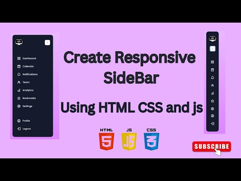 Create STYLISH Sidebars with HTML, CSS and JavaScript!