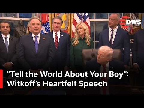 Trump Envoy Steve Witkoff Breaks Down at White House Sharing Son’s Opioid Story | AC1G