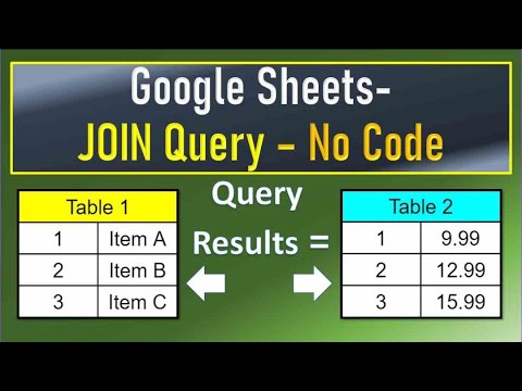 Google Sheets Join Query