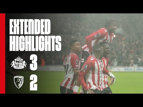 Extended Premier League Highlights | Sunderland AFC 3 - 2 AFC Bournemouth