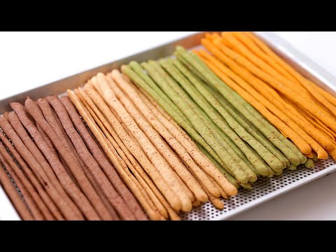 이런 치즈과자 드셔보셨나요??바삭바삭 4가지 맛 치즈크래커스틱 간단하게 만드는 방법/Cheese Stick Crackers/전분과자/with. 스메그(smeg)  올인원 터치 오븐