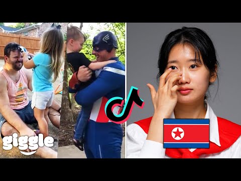 "So Touching.." North Korean girl reacts to loving American dads For the First Time