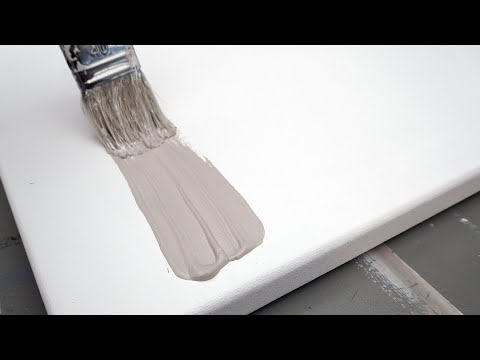 Preparing canvas and paper with gesso. Why and how.