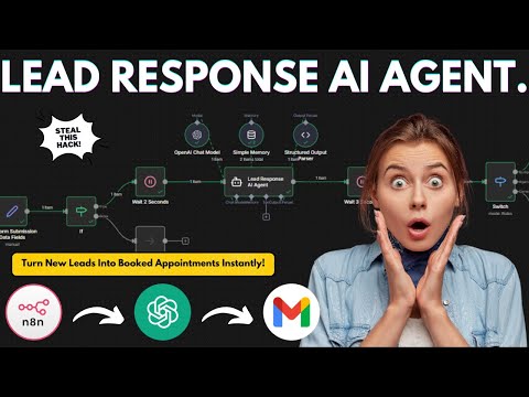 Watch Me Build a Lead Response AI Agent from Scratch in N8N!