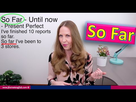 So Far - Learn English Vocabulary