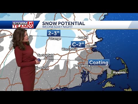 Video: Snow arrives late Wednesday night