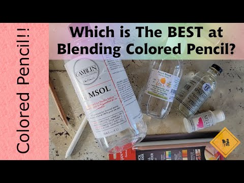 The BEST way to blend colored pencils?!