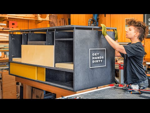 Multifunctional Media Console - Part 1 // Tiny Apartment Build Ep.21