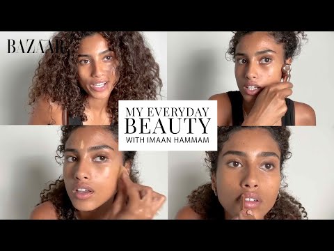 Imaan Hammam walks us through her everyday beauty routine | Bazaar UK