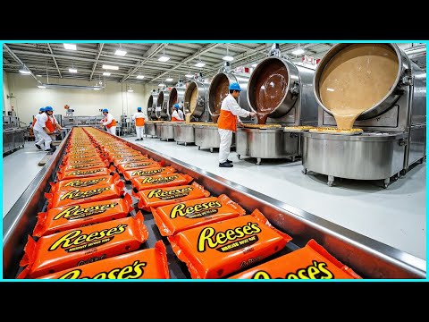 How Reese’s Peanut Butter Cups Are Made | Inside the Reese’s Factory
