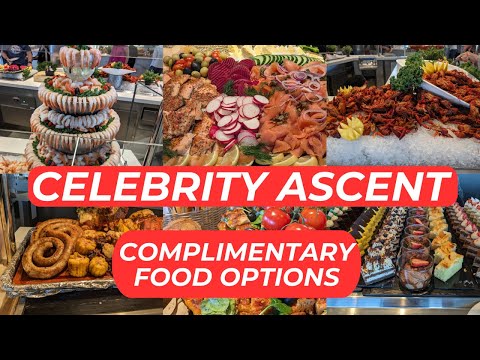 CELEBRITY ASCENT Buffet And 4 Main Dining Rooms! Celebrity Cruises Food Review!