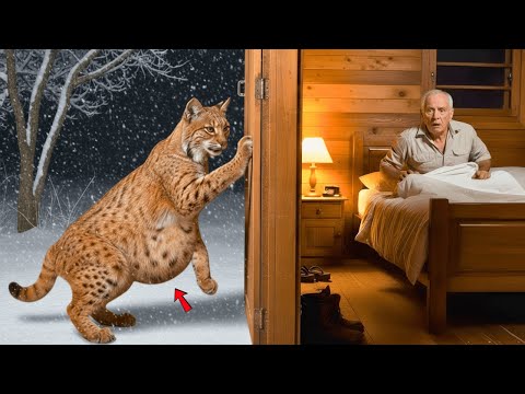 Late at Night, a Pregnant Bobcat Knocked on His Door — The Reason Will Break Your Heart