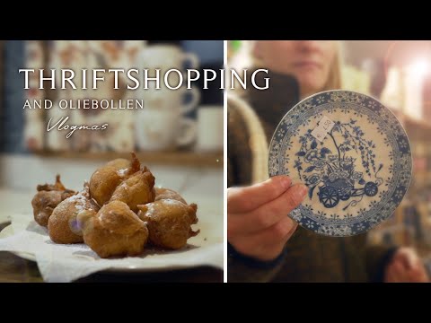 Dutch Thriftstore and baking Oliebollen | Vlogmas day 23