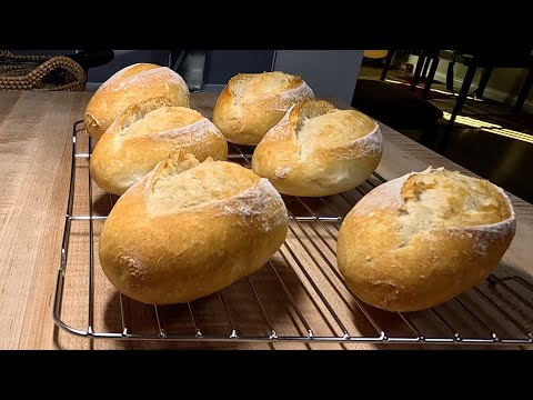 I Don't Buy French Bread Anymore! | EASY Crusty French Rolls (No-Knead Recipe!)
