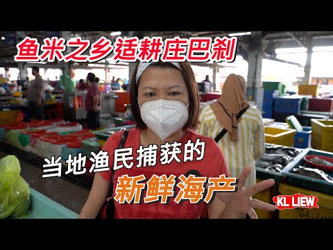 鱼米之乡适耕庄巴刹,渔民捕获的新鲜海产,生鲜蔬果也是当地农民栽种