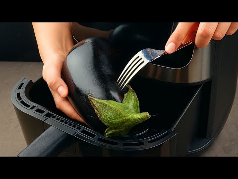 Fork + Eggplant + Air Fryer | Easy Crispy Eggplant Recipe