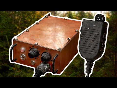 Homemade 80m mini-transceiver. Radio communication from the fields and the Map radio station.