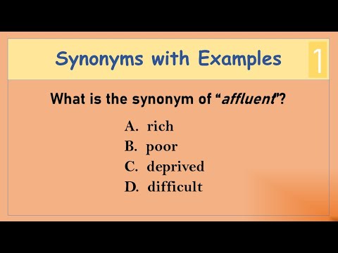 Synonyms with Examples 1 | English Vocabulary Practice Test | Test Your English Vocabulary Skills