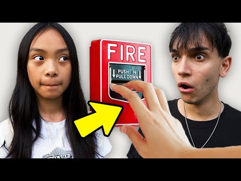 Our Little Sister PULLS Fire Alarm To SKIP SCHOOL!