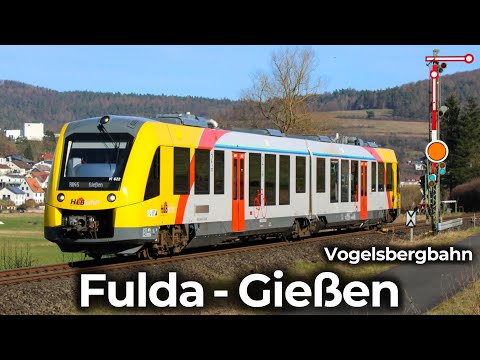 Vogelsbergbahn: Fulda - Gießen | Führerstandsmitfahrt: LINT 41 - BR 2648 Hessische Landesbahn – RB45