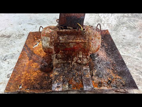 Full RESTORATIONS of plate compactor in landfill | Concrete compactor recovery journey