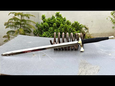 Forging A Unique Sword From Train CoilSpring