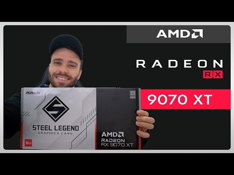 AMD RADEON RX 9070 XT ASROCK STEEL LEGEND - OPINIÃO SOBRE ESSE MONSTRO