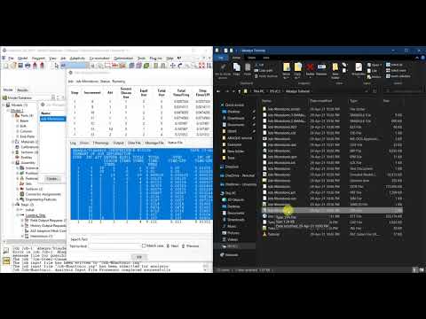 #17 ABAQUS Tutorial: Submitting and monitoring a job