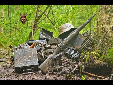 Невероятно сохранившиеся находки с блиндажа немецкого егеря.(Dugout of Wehrmacht mountain shooters)