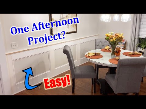 How to build wainscoting fast!😲| Elegant wainscoting in one afternoon