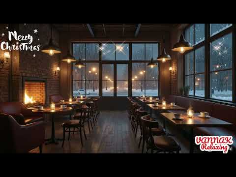 1218Warm Fireplace Christmas 🎄 Relaxing Snowfall Ambience for Sleep 🎄 Soft holiday[VANNAK Relaxing ]