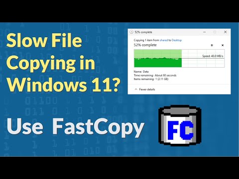 Slow Copying in Windows 11?   Try FastCopy to copy your files.