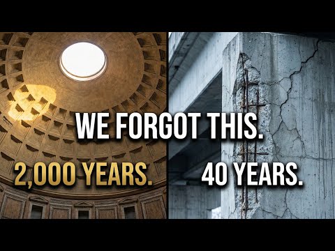 Why Roman Concrete Lasts 2,000 Years (And Yours Fails in 40)