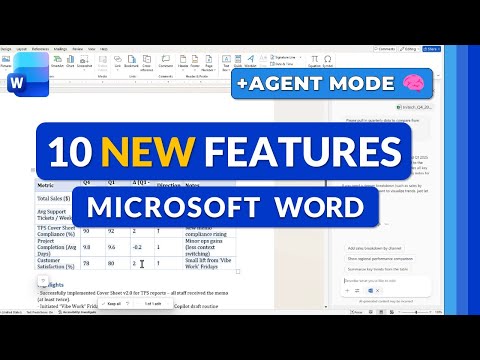 Top 10 New Features in Microsoft Word (2025) + FIRST LOOK at Agent Mode 🧠