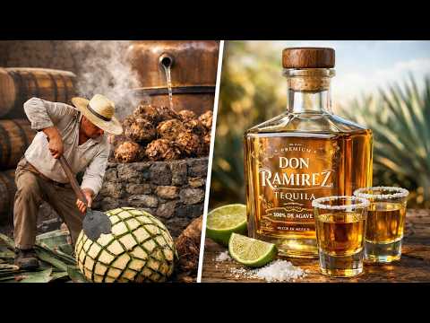 Inside the Tequila Factory 🌵 How Authentic Tequila Is Made (Full Process)