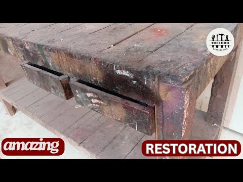 WORK BENCH RESTORATION | FURNITURE RESTORATION