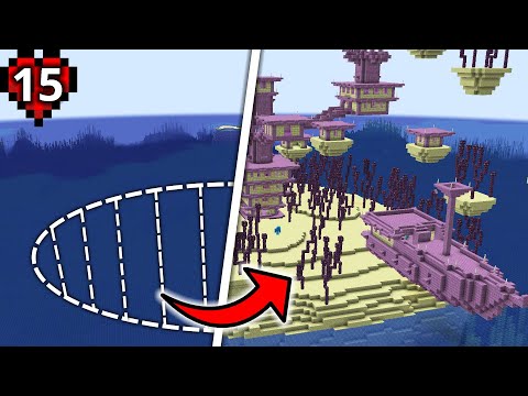 I Built A Real End Island in Minecraft Hardcore