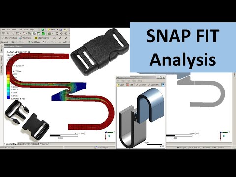 ANSYS Workbench | Snap Fit Nonlinear Contact Analysis | GRS |